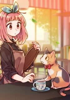 INVITED TO THE CAT CAFÉ toptoon manhwa for free
